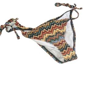 New Out From Under Zig Zag String Bikini Bottom Size Large Skimpy Brazilian